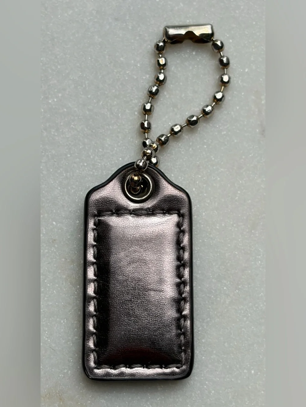 Coach Hangtag Chrome Metallic Silver Nickel Replacement